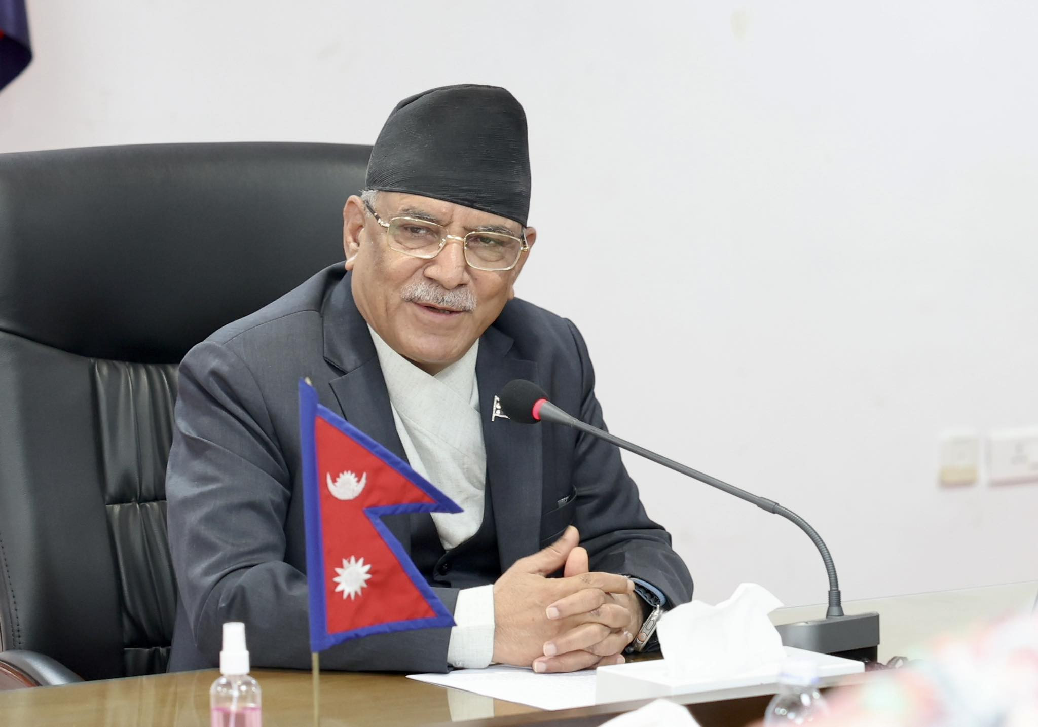 कसैसँग तर्सिएको छैन : प्रधानमन्त्री प्रचण्ड