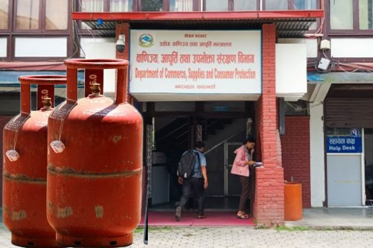 वाणिज्य विभागले माग्यो निगमसँग ग्यास आयात र बिक्रीको तथ्याङ्क
