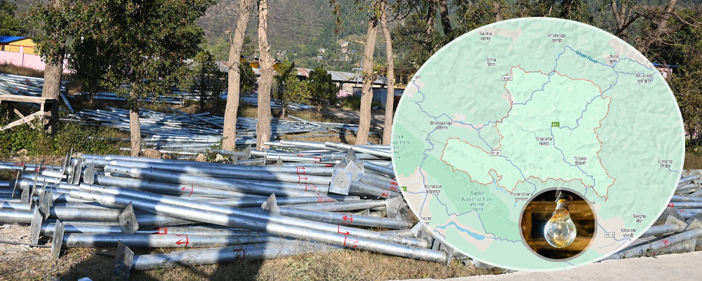 ठेकेदारको बदमासीले सल्यानका ३१ प्रतिशत घरधुरी अझै विद्युतविहीन