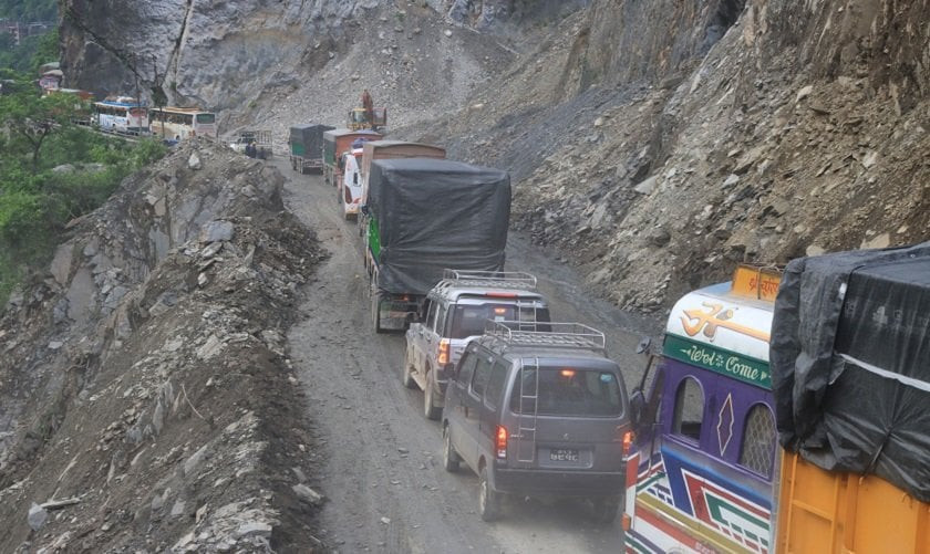 पुस ७ गतेदेखि नारायणगढ मुग्लिन सडकखण्ड दैनिक ४ घण्टा बन्द हुने