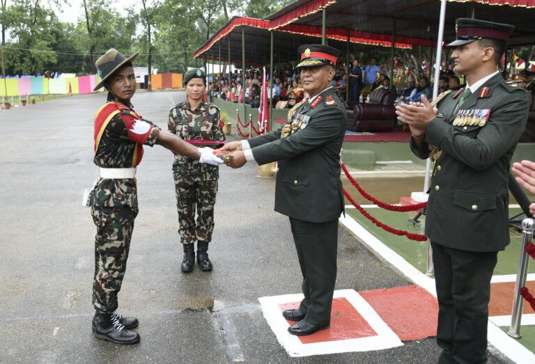 नेपाली सेनाका विभिन्न तालिम केन्द्र तथा युनिटमा सञ्चालित सैन्य आधार तालिम सोमबार समापन