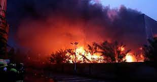 उत्तरी चीनको शीत भण्डारमा आगलागी हुँदा ११ जनाको मृत्यु