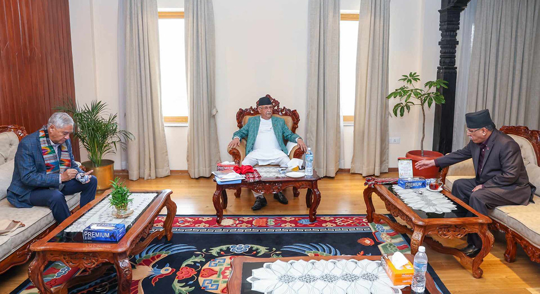ओली र देउवालाई प्रचण्डले भने:संवैधानिक निकायका रिक्त सबै पदमा सम्भव भए भोलि नै सिफारिस गरौँ