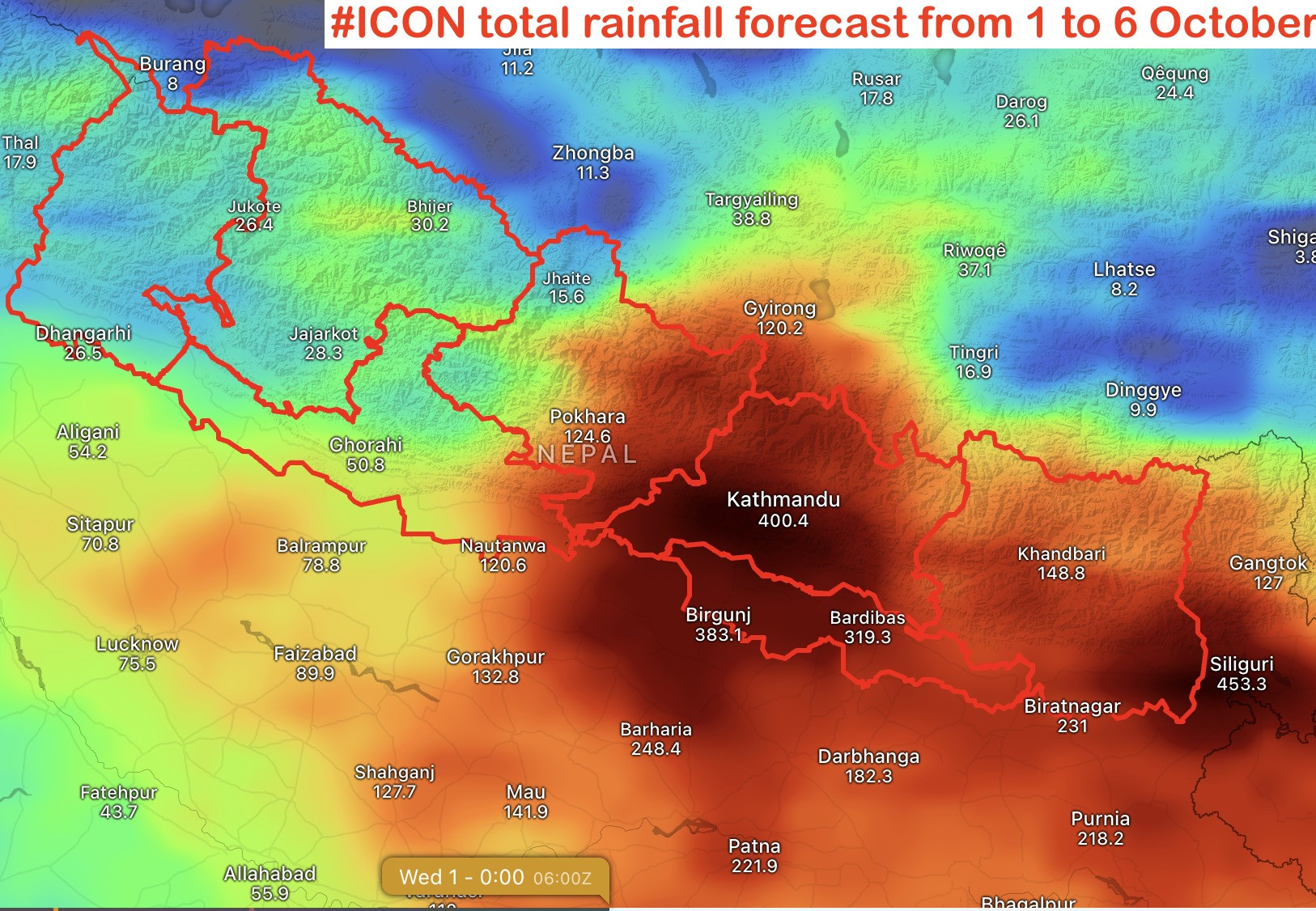 मौसमविदको चेतावनी: दसैंपछि भीषण वर्षाको सम्भावना छ