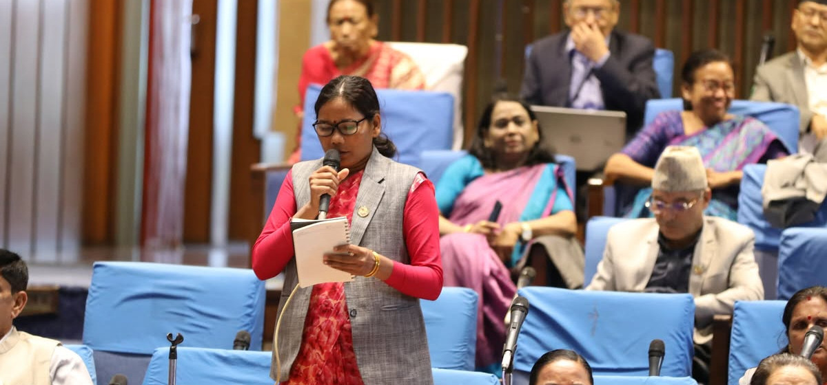 सदन छाडेर हिँड्नेलाई सांसद चौधरीको च्यालेन्ज: ‘आउनुस्, आमनेसामने बहस गरौं !’