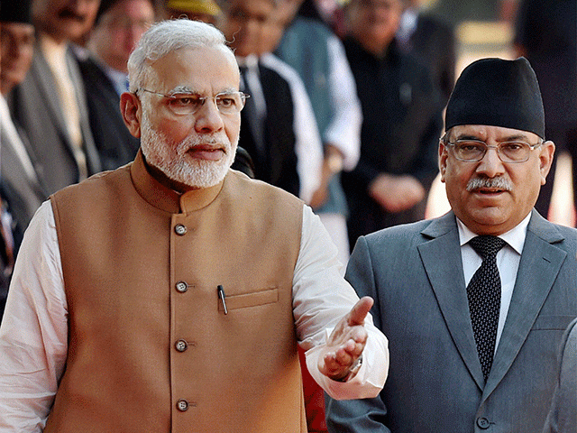 प्रधानमन्त्री प्रचण्ड र मोदीबीच भेटवार्ता हुँदै, आजै संयुक्त बैठक