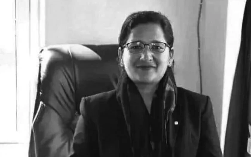 नलगाढ नगरपालिकाकी उपप्रमुख सिंहको भूकम्पमा परेर मृत्यु