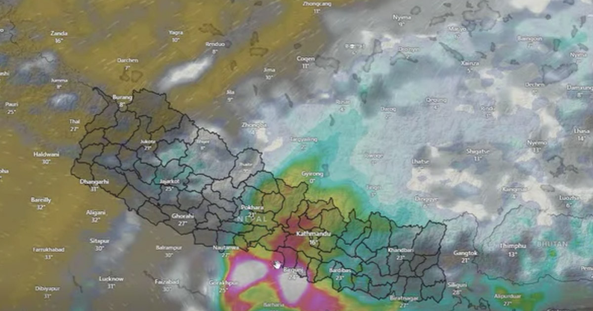 नेपालमा अझै ३० घण्टा मनुसन सक्रिय रहने, वाग्मती र मधेसमा धेरै प्रभाव