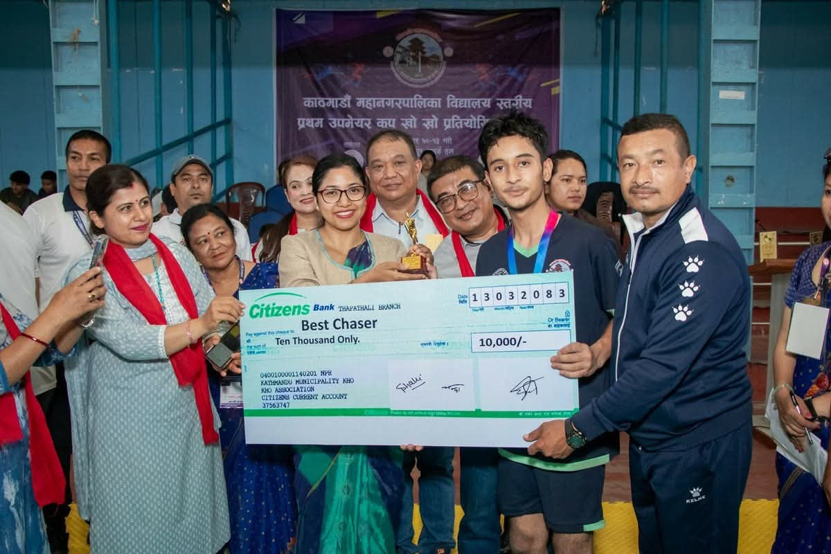 खोखो प्रतियोगितामा छात्रतर्फ शान्ति निकुञ्ज र छात्रातर्फ कन्या मन्दिर मा. वि. विजेता