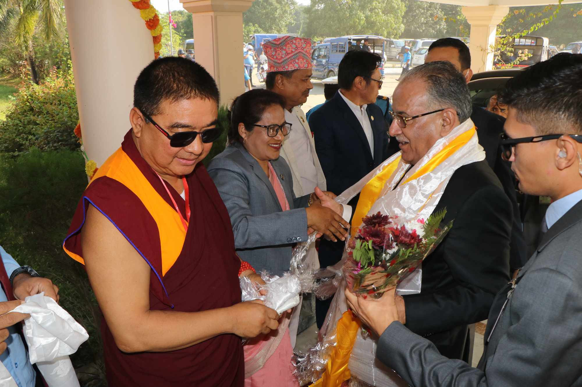 गुटेरेसको स्वागतका लागि लुम्बिनीमा प्रधानमन्त्री