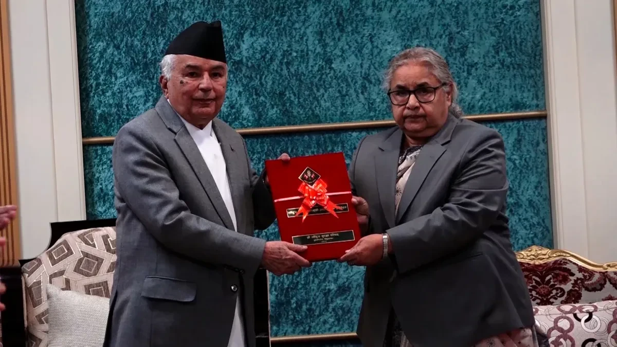 राष्ट्रिय सुरक्षा परिषद्को वार्षिक प्रतिवेदन राष्ट्रपति रामचन्द्र पौडेलसमक्ष पेस