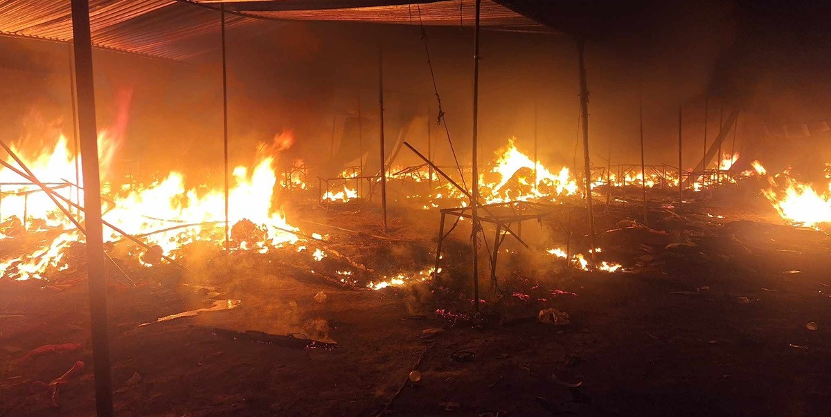 सल्यान महोत्सव स्थलमा आगलागी, ८० स्टल जलेर नष्ट