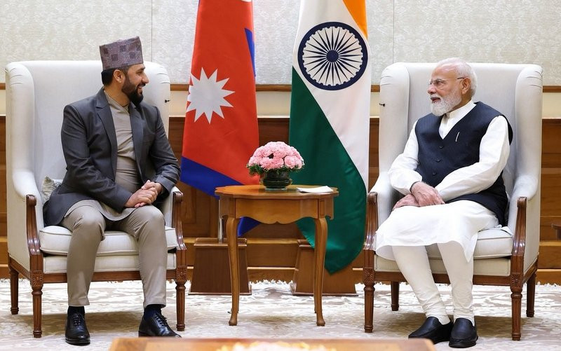 भारतीय प्रधानमन्त्री मोदी र रास्वपा सभापति लामिछानेको भेट,द्विपक्षीय हितका विषयमा कुराकानी