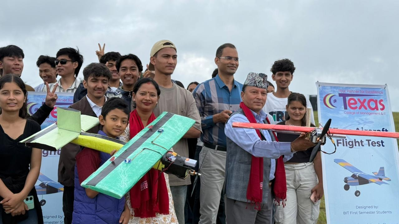 Texas College का BIT विद्यार्थीहरूद्वारा सफल एरोनॉटिकल ट्रायल फ्लाइट सम्पन्न