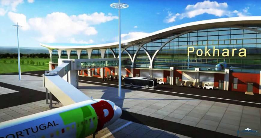 पोखरा विमानस्थलबाट पहिलो अन्तर्राष्ट्रिय उडान