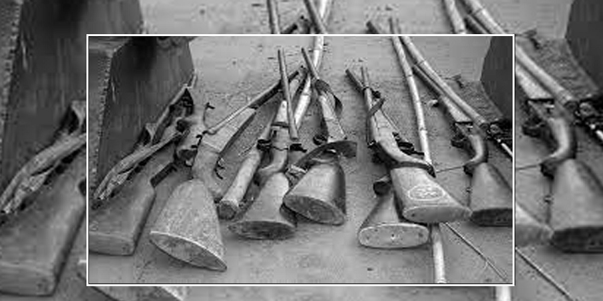 आठ हजार ८९६ थान हातहतियार नष्ट