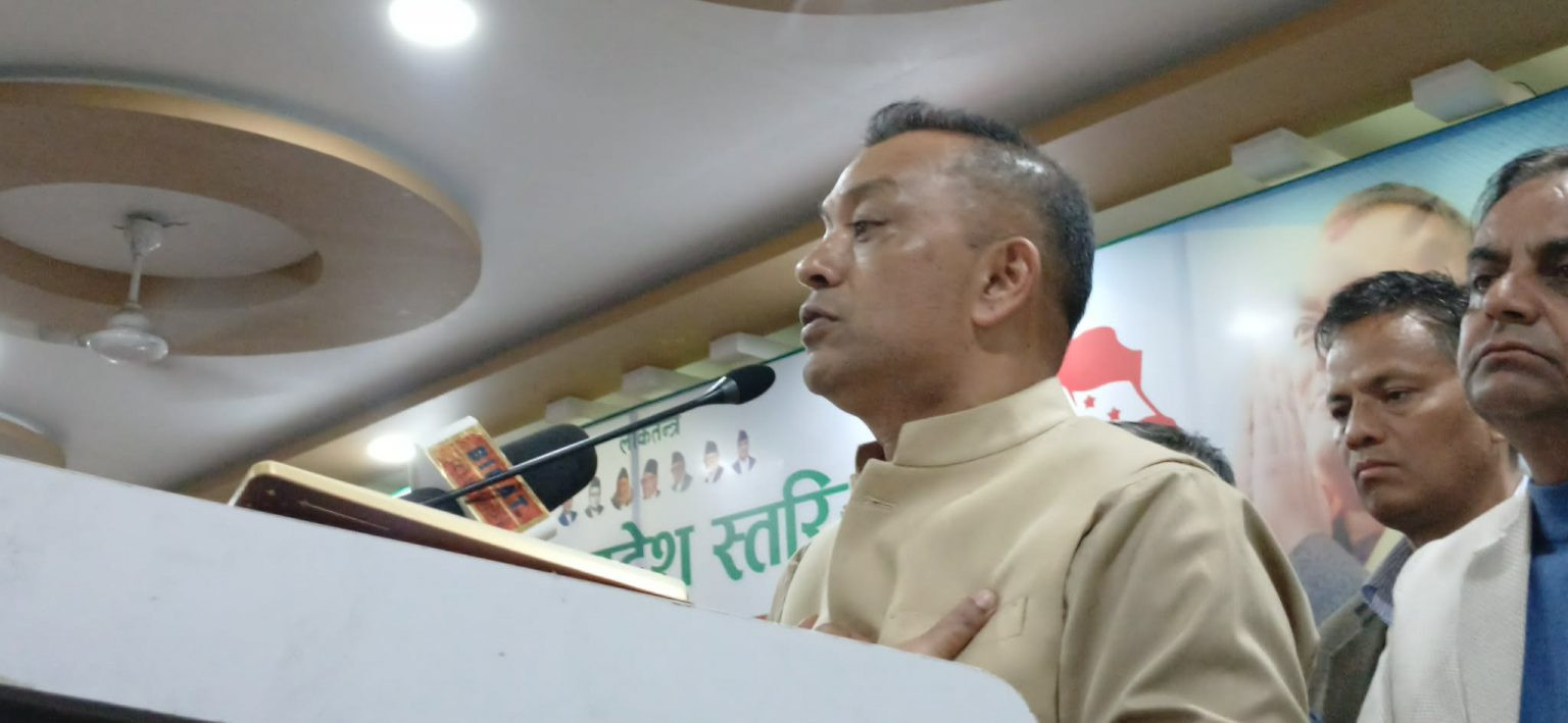 अब कांग्रेसले सरकारको नेतृत्व गर्दा एउटा पनि काण्डका बारेमा कसैले सुन्नु पर्दैन : गगन थापा