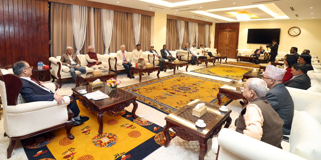 गठबन्धनको बैठक २ बजे पुनः बस्ने, भागबण्डा नमिल्दा अझै जुटेन सहमति