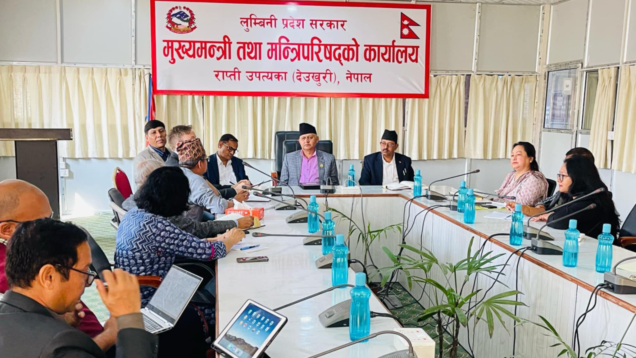 लुम्बिनीको विकासका लागि लगानी खोज्दै मुख्यमन्त्री