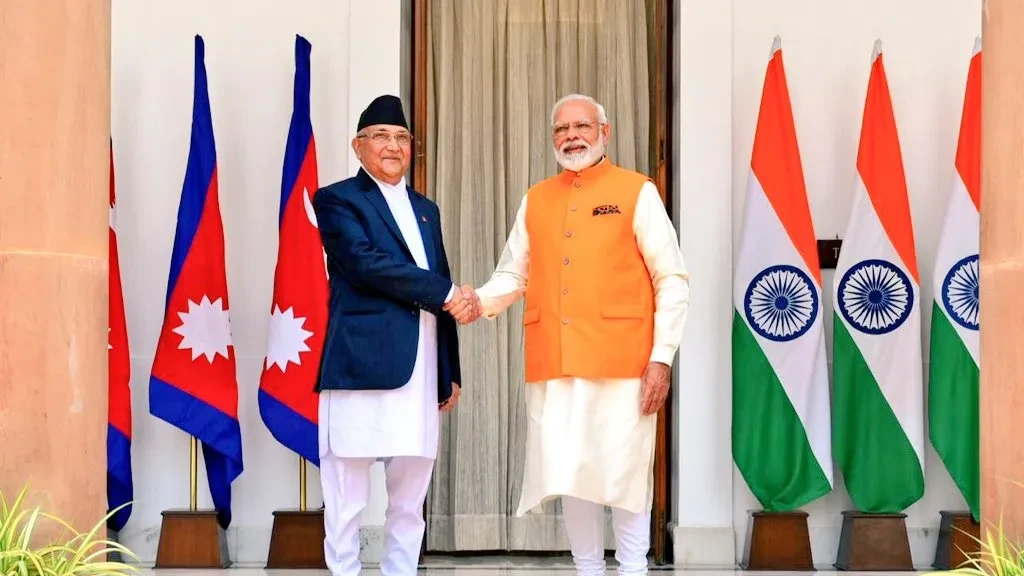 प्रधानमन्त्री ओली र मोदीबिच भेटवार्ता