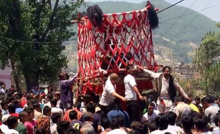 बनेपामा २५ सय वर्ष पुरानो चण्डेश्वरी जात्रा मनाइँदै