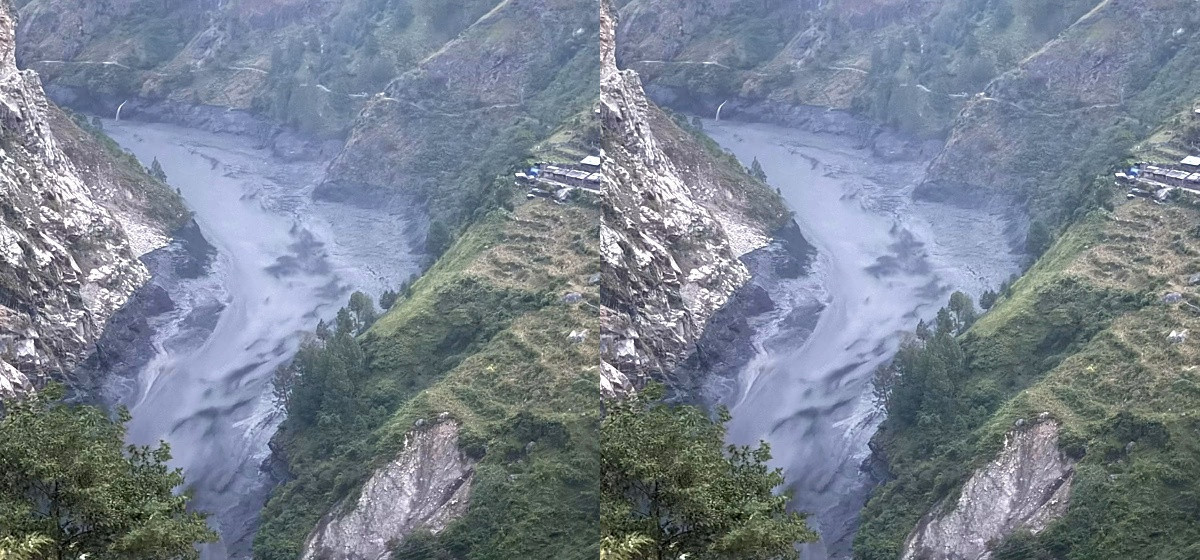 बूढीगण्डकीमा आइतबार आएको बाढीको कारण हिमपहिरो भएको सरकारको प्रारम्भिक निष्कर्ष