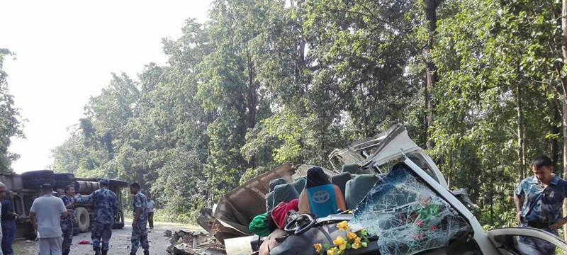 बाँके बस दुर्घटनामा मृत्यु भएका ६ जनाको सनाखत