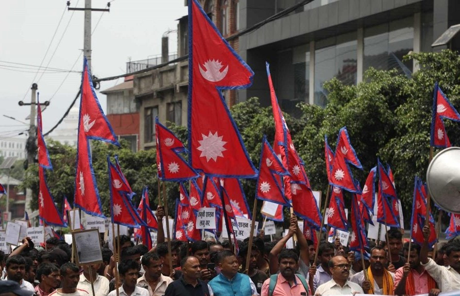 बालेन शाहविरुद्ध कवाड व्यवसायीले गरे प्रर्दशन