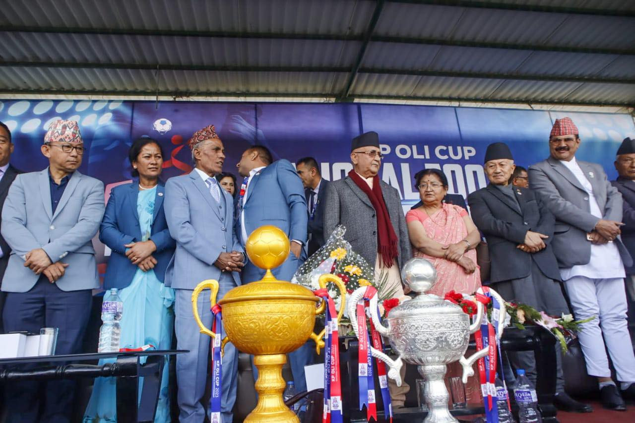 केपी ओली राष्ट्रिय फुटबल च्याम्पियनसीप सुरु (फोटो फिचर)