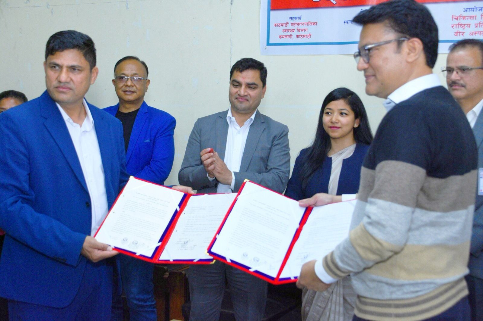क्यान्सर रोक्न परीक्षण अभियान सञ्चालन गर्ने स्वास्थ्य मन्त्री पौडेलको योजनामा काठमाडौं महानगरको सहकार्य