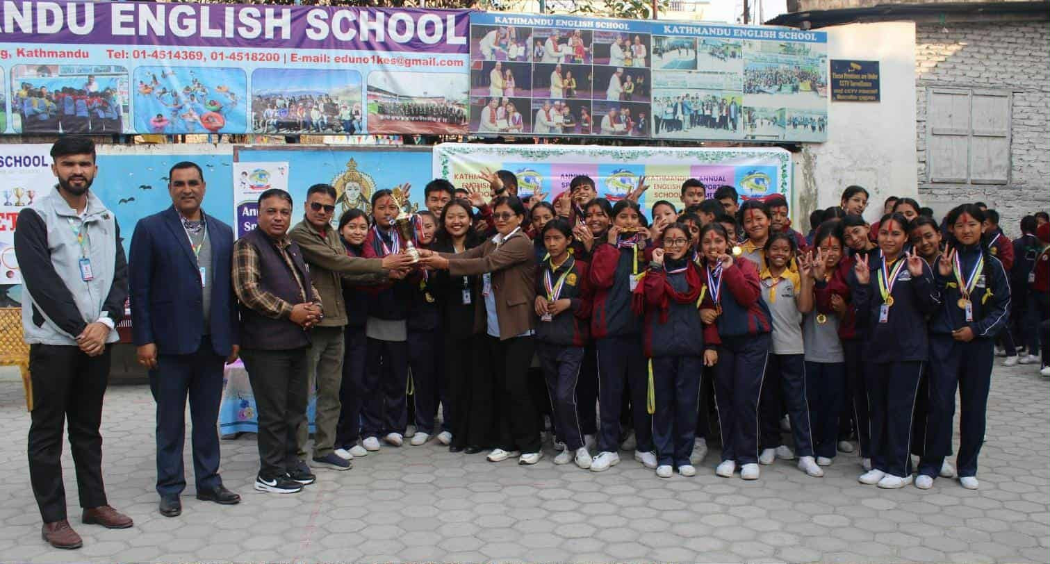 काठमाडौं इङलिस स्कुलमा वार्षिक खेलकुद सप्ताह सम्पन्न, विजेतालाई पुरस्कार वितरण