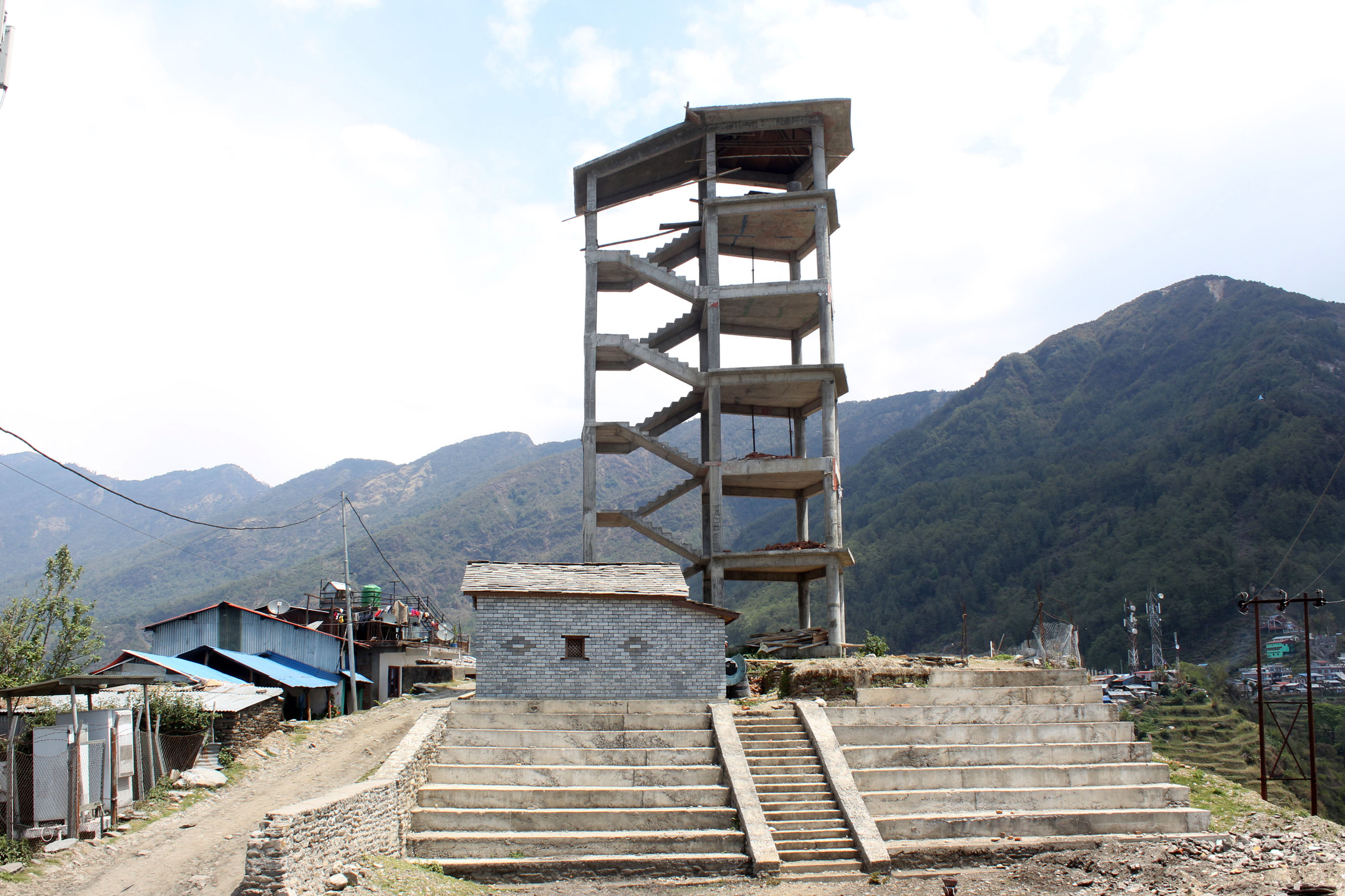 बारपाकमा निर्माणाधीन 'भ्यूटावर'