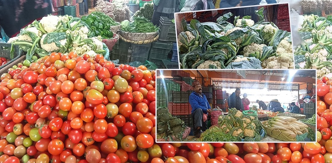 मागभन्दा आपूर्ति बढी भएपछि बजारमा तरकारी फालाफाल