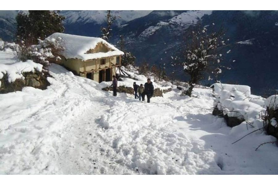 उच्च पहाडी र हिमाली भू-भागमा हिमपातको सम्भावना