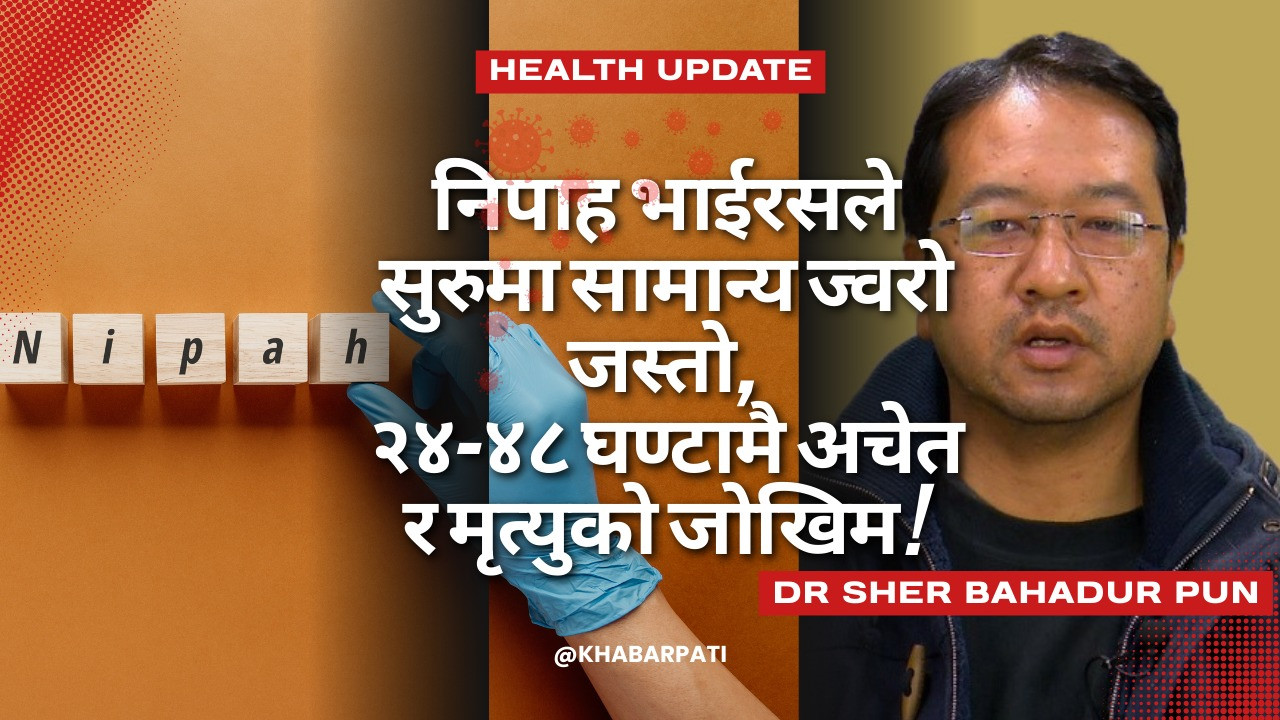 नेपालमा पनि निपिाह भाईरसको जोखिम छ : डा. शेरबहादुर पुन