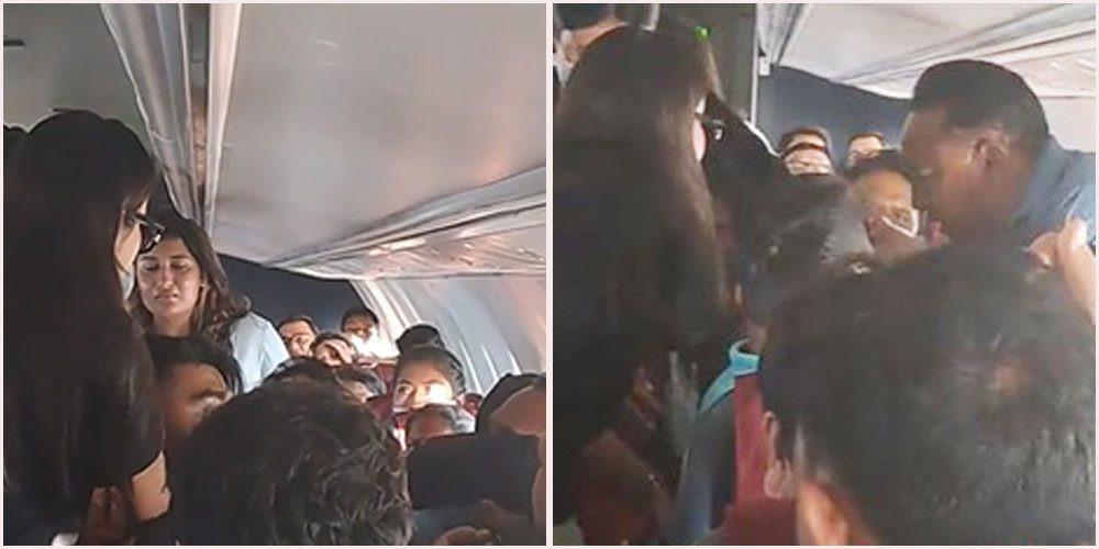 जहाजभित्रै यात्रुहरुबीच हाना-हान