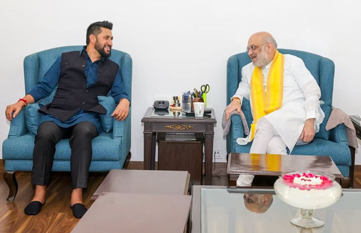 रास्वपाका सभापति रवि लामिछाने र भारतका गृहमन्त्री अमित शाहबीच भेटवार्ता