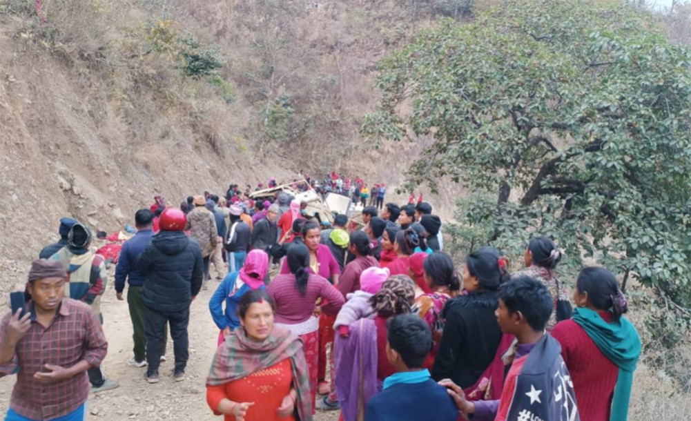 पाल्पा जीप दुर्घटना: आठ जनाको घटनास्थलमै मृत्यु, १८ घाइते