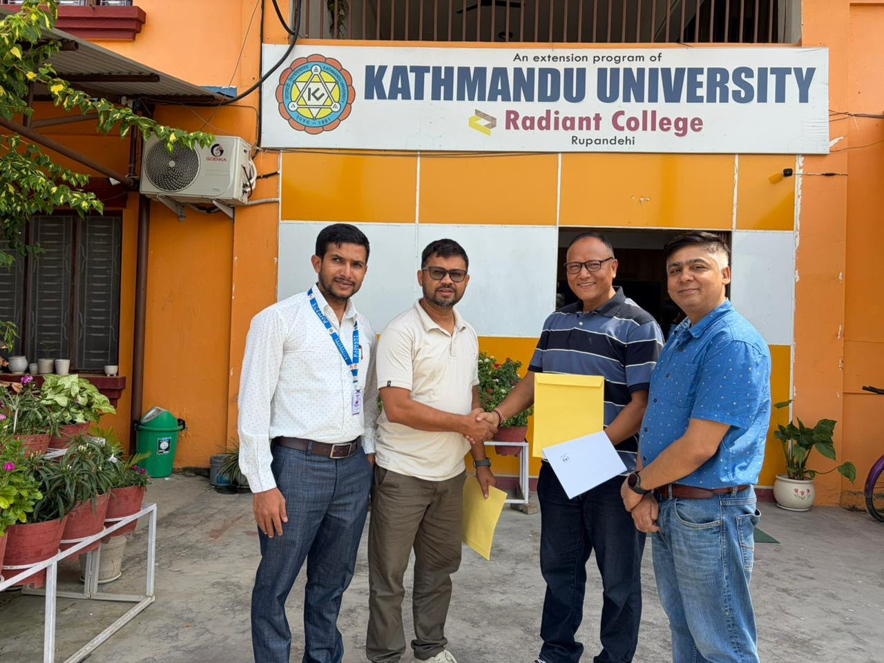 लुम्बिनी टेक र रेडियन्ट कलेजबीच सम्झौता, प्रविधि शिक्षालाई उद्योगसँग जोडिने