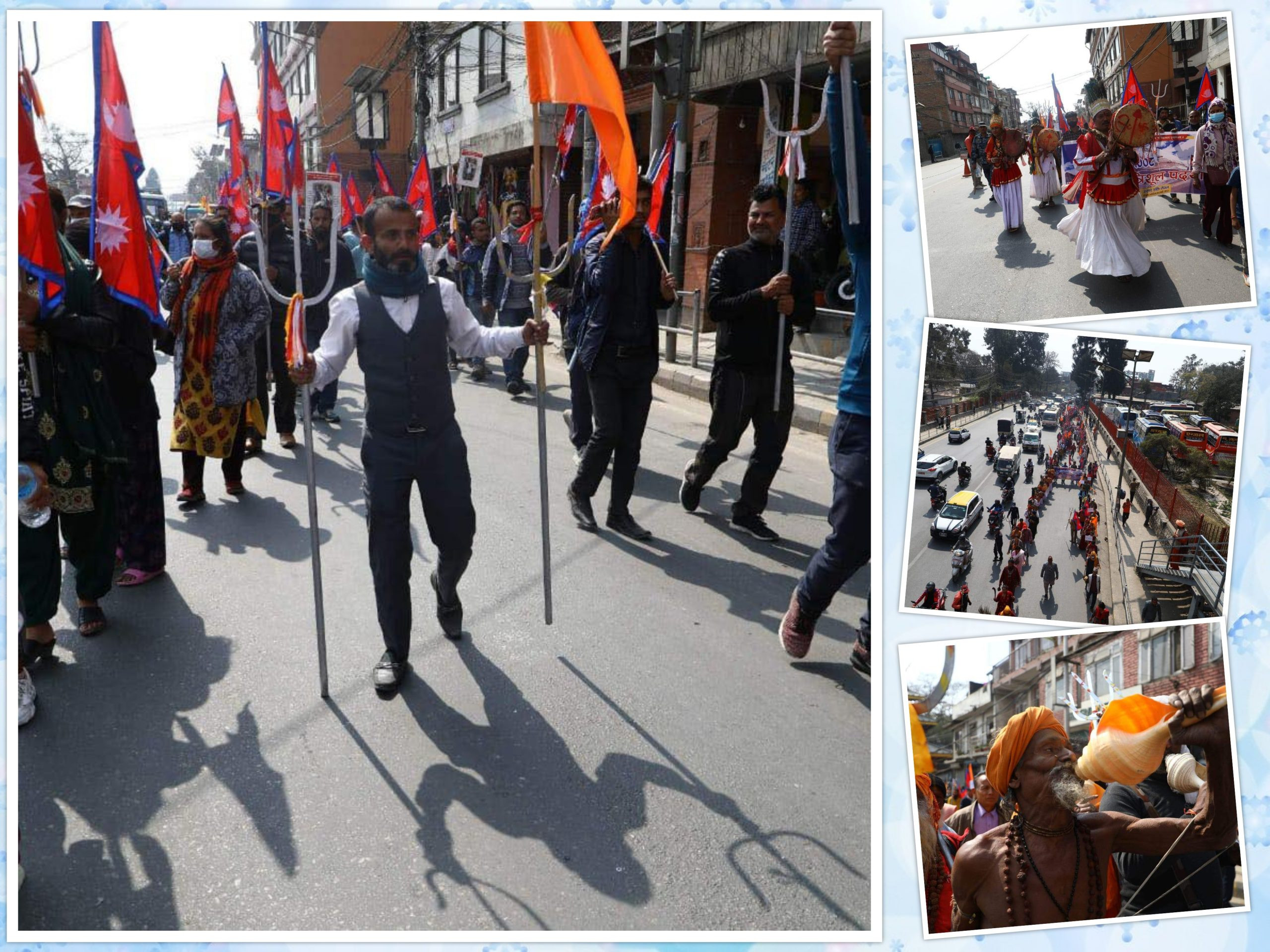 पशुपतिमा १ हजार ८ त्रिशूल पदयात्रा (फोटो फिचर)