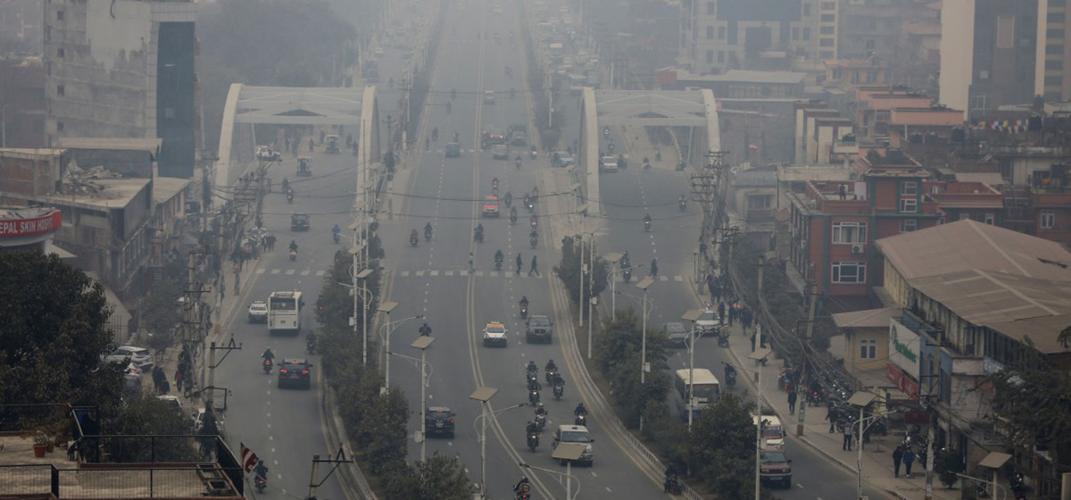 काठमाडौंमा फेरि बढ्यो वायु प्रदूषण